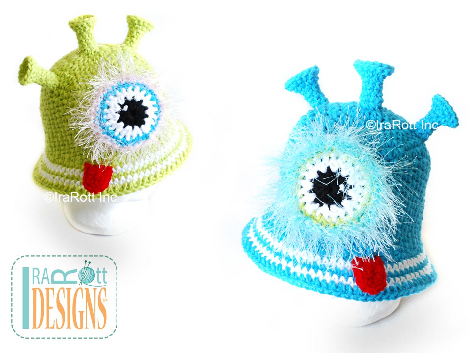 Plutonian Paul Alien Sun Hat Crochet Pattern