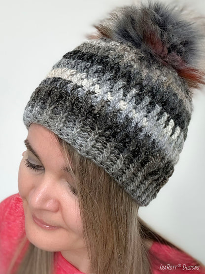 Alpine Beauty Textured Beanie Crochet Pattern