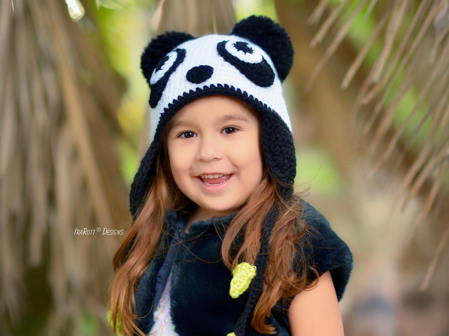 Amanda the Rock-n-Roll Panda Hat Crochet Pattern