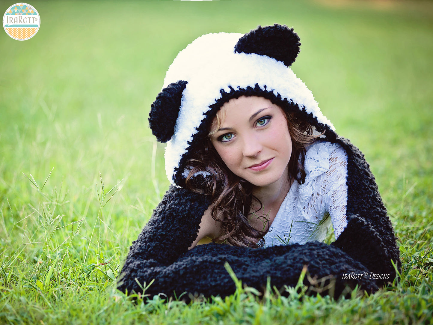 Amanda The Panda Scood with Pockets Crochet Pattern
