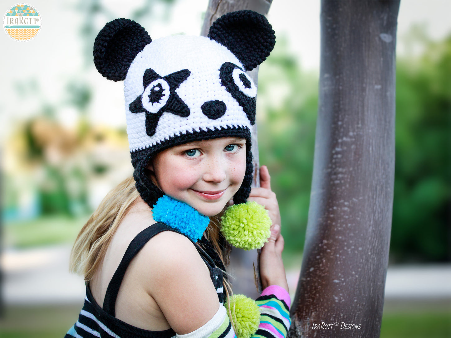 Amanda the Rock-n-Roll Panda Hat Crochet Pattern