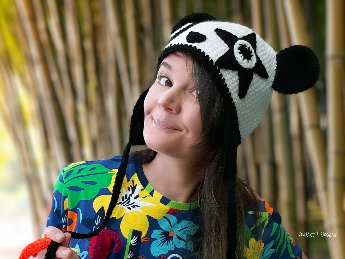 Amanda the Rock-n-Roll Panda Hat Crochet Pattern