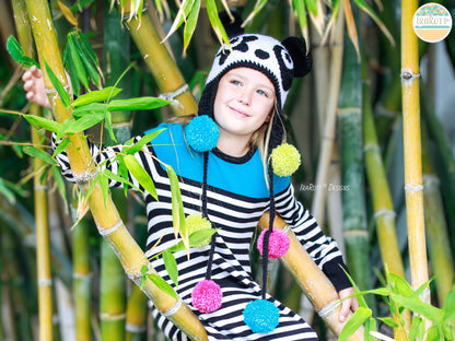 Amanda the Rock-n-Roll Panda Hat Crochet Pattern