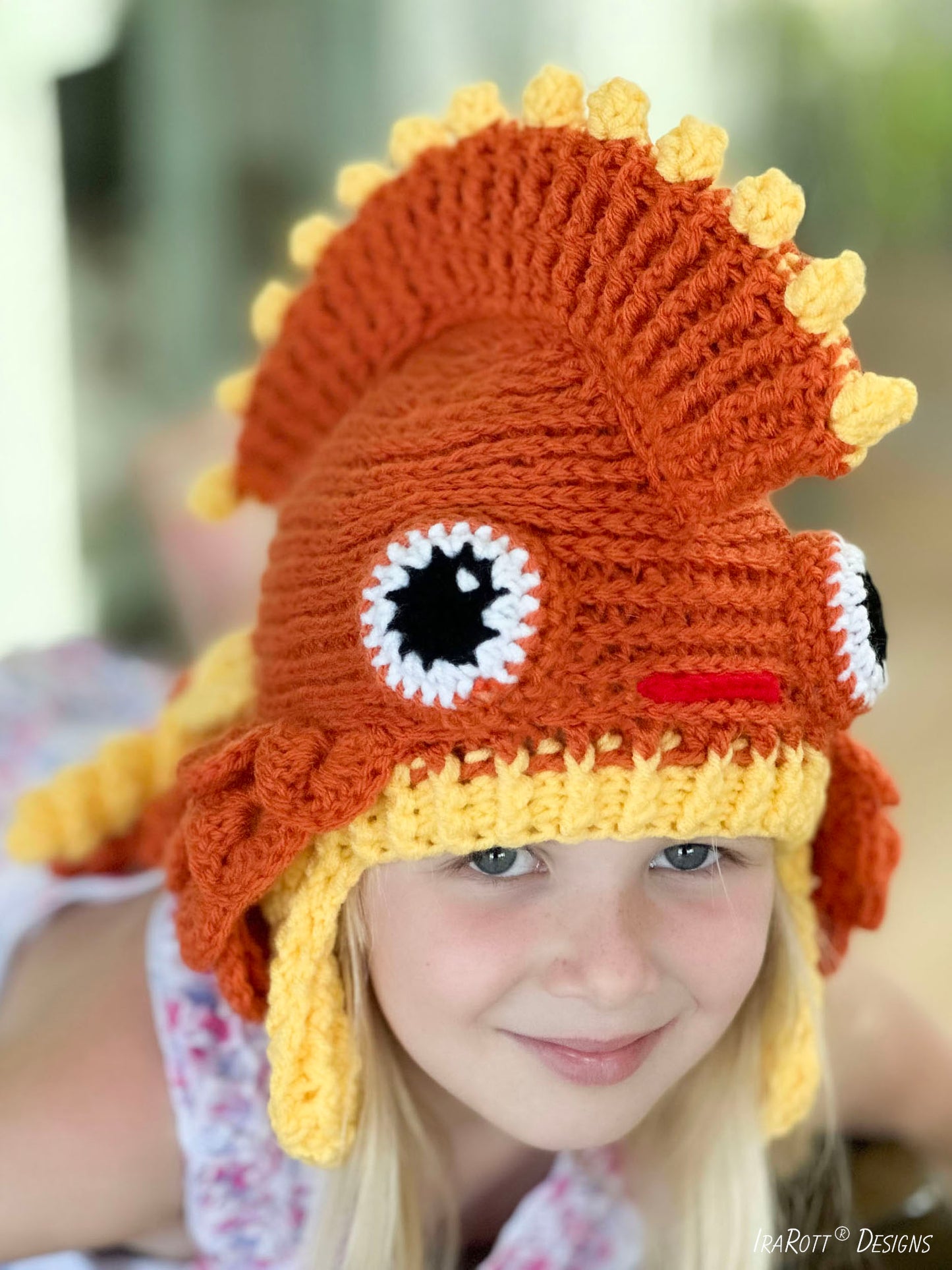 Amber The Fancy Goldfish Hat Crochet Pattern