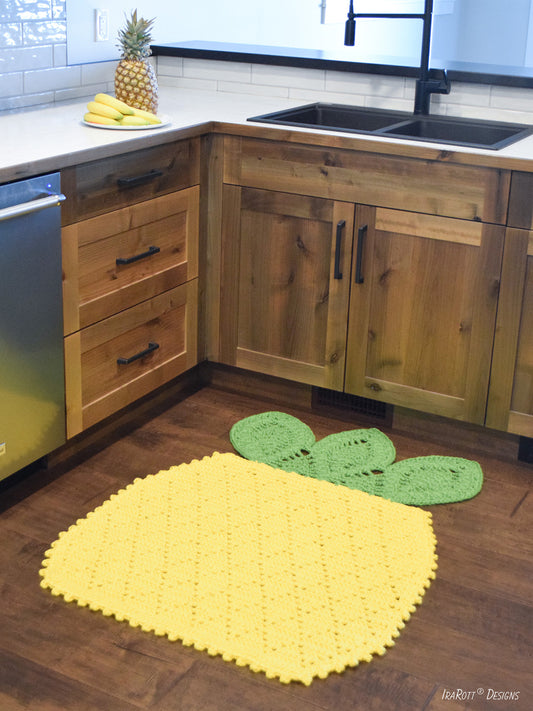 Ananas Comosus Pineapple Rug Crochet Pattern