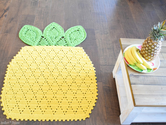 Ananas Comosus Pineapple Rug Crochet Pattern
