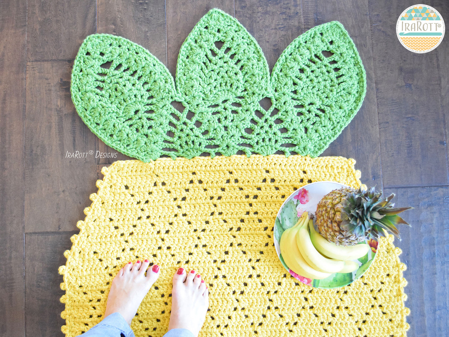 Ananas Comosus Pineapple Rug Crochet Pattern