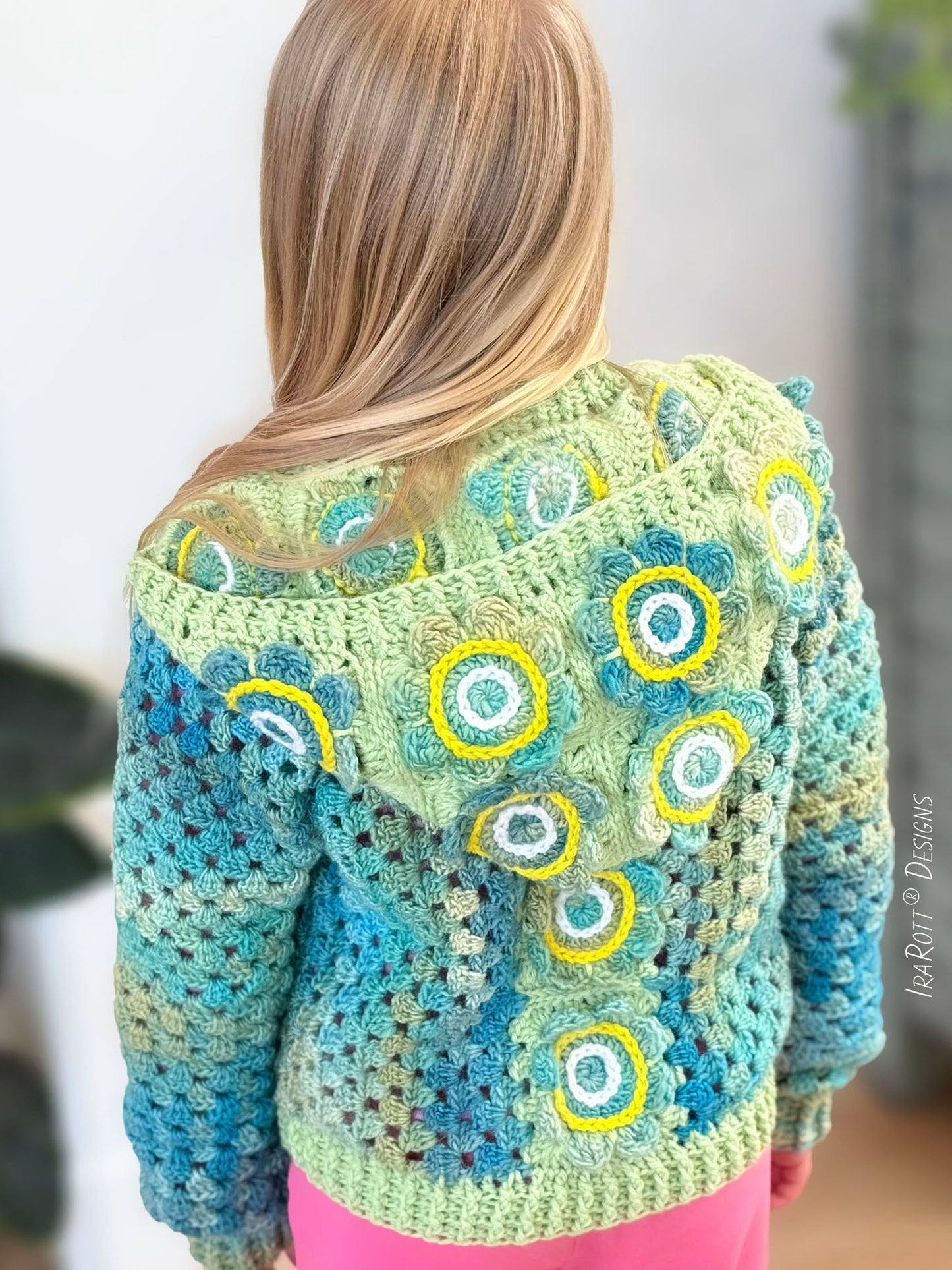 Awesome Blossom Kids' Cardigan Crochet Pattern