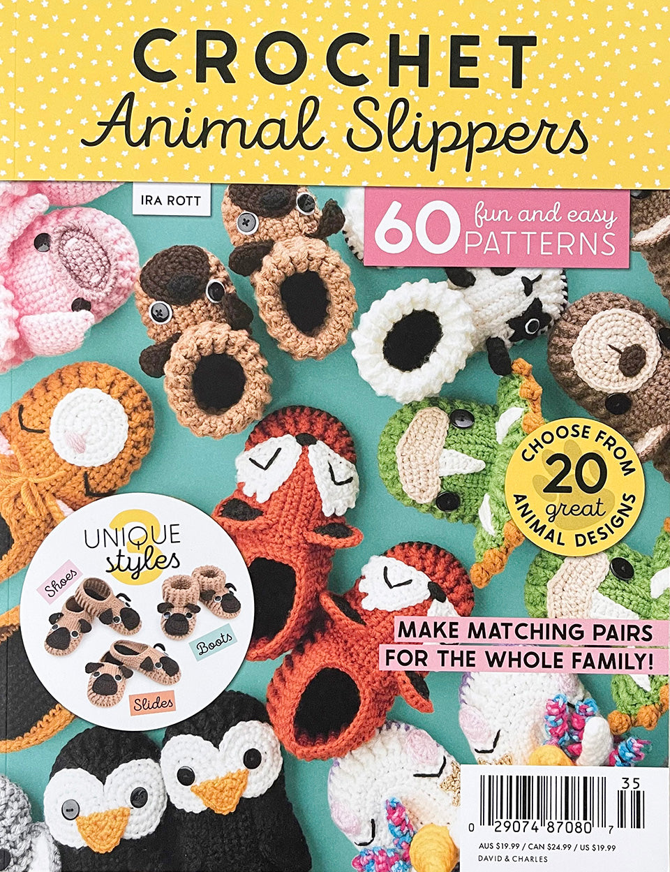 Crochet Animal Slippers Bookazine Edition - Paperback