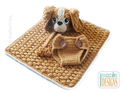 Copper the Spaniel Puppy Dog Baby Set Crochet Pattern