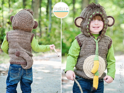Chip The Banana Monkey Vest Crochet Pattern