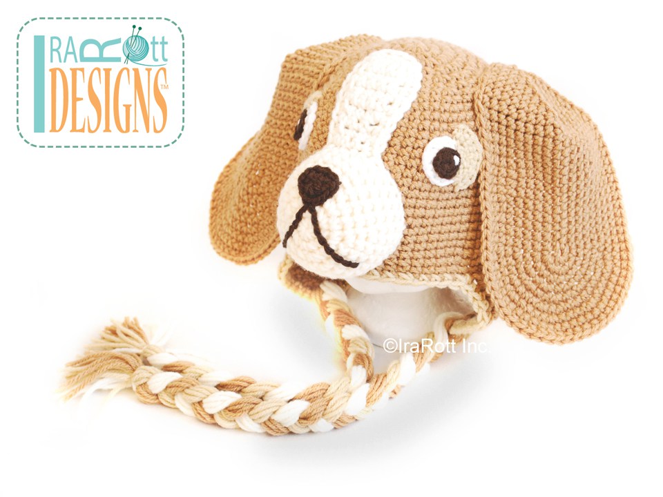 Bobby the Beagle Puppy Dog Hat Crochet Pattern