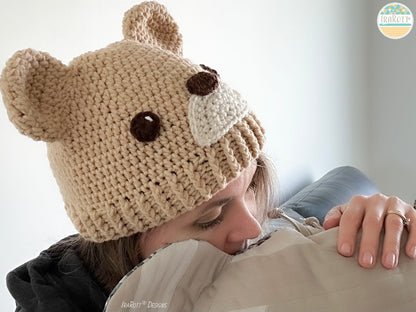 Bean The Bear With Bee Hat Crochet Pattern