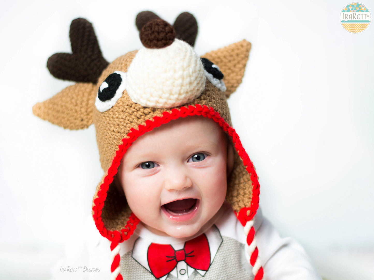 Blizzard the Reindeer Hat Crochet Pattern