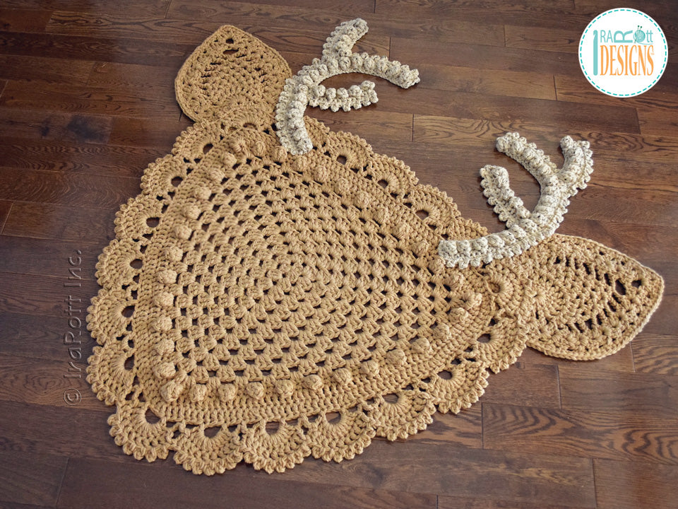 Blizzard the Reindeer Rug Crochet Pattern