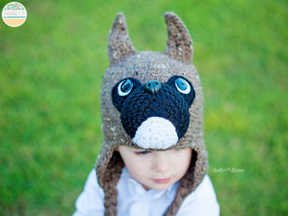Duncan the Boxer Hat Crochet Pattern