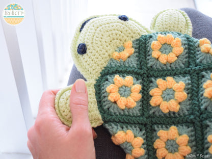 Bubbles The Turtle Scrappy Lovey Crochet Pattern
