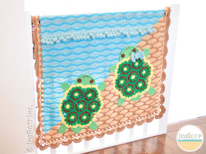 Bubbles The Turtle Blanket Crochet Pattern