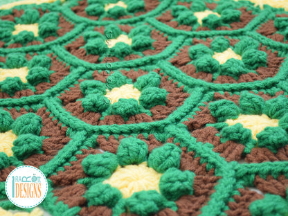 Bubbles the Turtle Area Rug Crochet Pattern