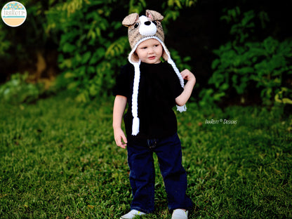 Buddy the Jack Russell Terrier Puppy Dog Hat Crochet Pattern
