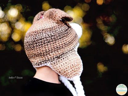 Buddy the Jack Russell Terrier Puppy Dog Hat Crochet Pattern