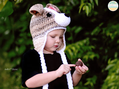 Buddy the Jack Russell Terrier Puppy Dog Hat Crochet Pattern