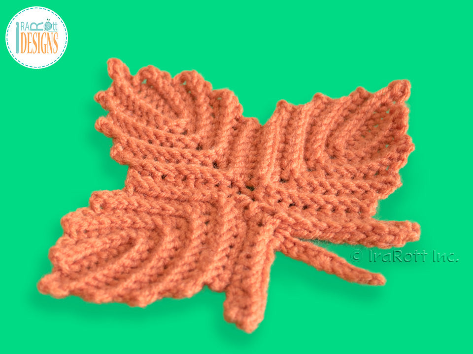Canadian Maple Leaf Coaster Crochet Pattern