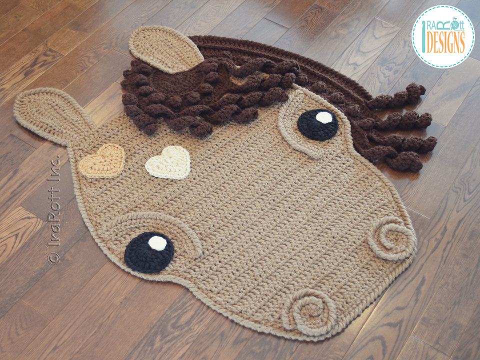 Chestnut The Loyal Horse Rug Crochet Pattern