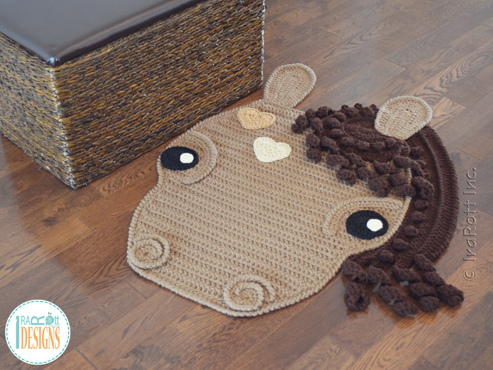 Chestnut The Loyal Horse Rug Crochet Pattern