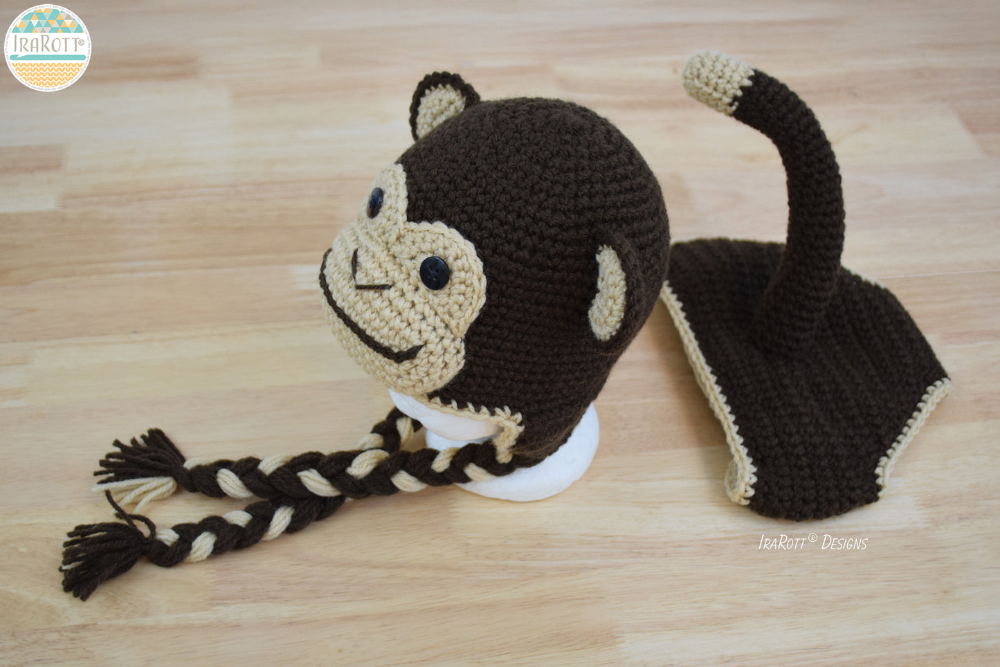 Chip the Monkey Baby Set Crochet Pattern