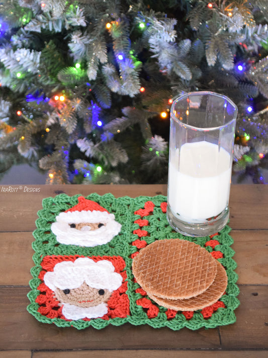 Christmas Granny Square Projects Crochet Pattern