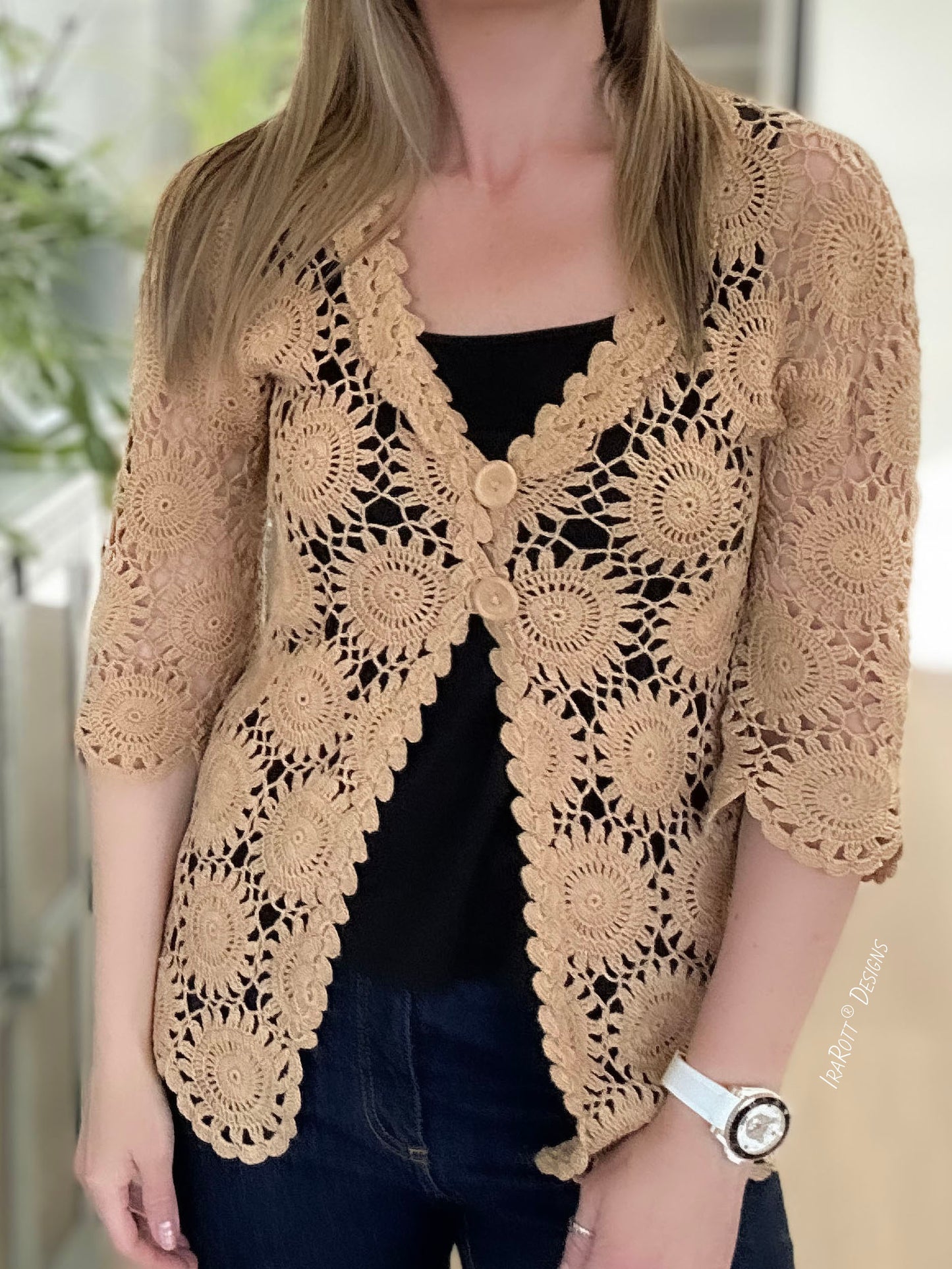 City Night Lace Cardigan Crochet Pattern