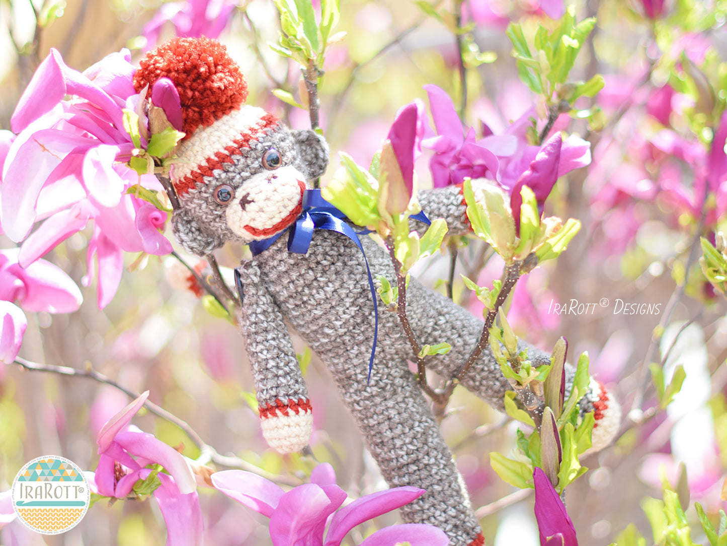 Spunky The Little Sock Monkey Amigurumi Crochet Pattern