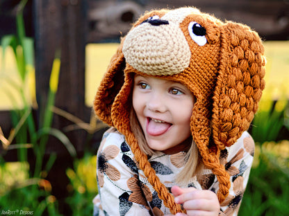 CoCo the Spaniel Puppy Dog Hat Crochet Pattern