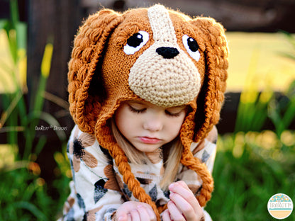 CoCo the Spaniel Puppy Dog Hat Crochet Pattern