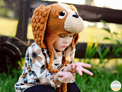 CoCo the Spaniel Puppy Dog Hat Crochet Pattern
