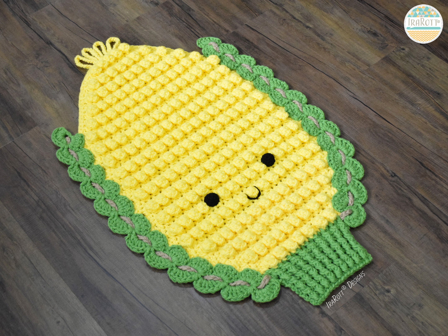 Corny The Cob Corn Rug Crochet Pattern