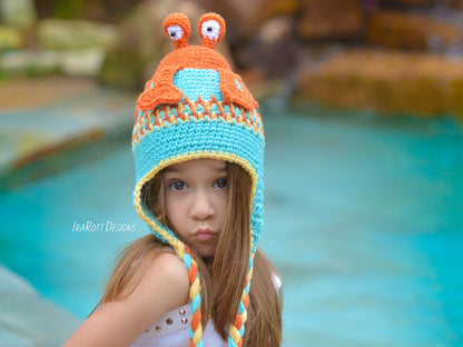 Cranky the Crab Hat and Toy Crochet Pattern