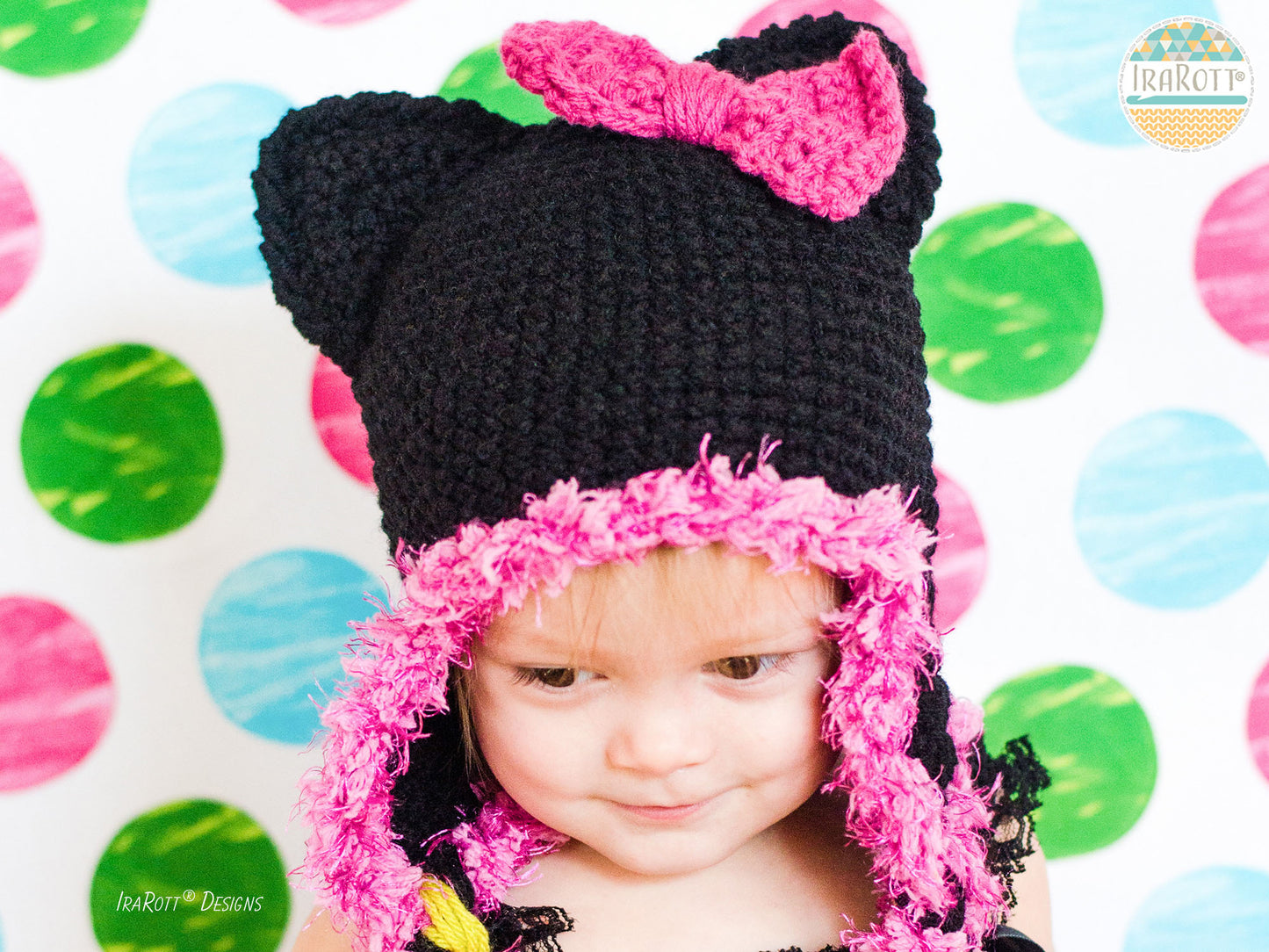Sassy The Kitty Hat With Bow Crochet Pattern