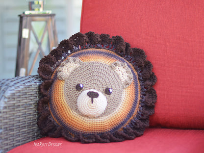 Cuddles The Classic Bear Pillow Crochet Pattern