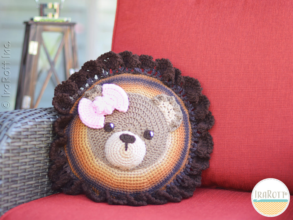 Cuddles The Classic Bear Pillow Crochet Pattern