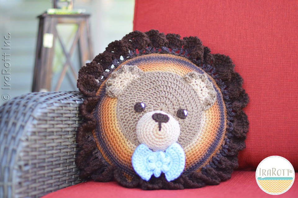 Cuddles The Classic Bear Pillow Crochet Pattern