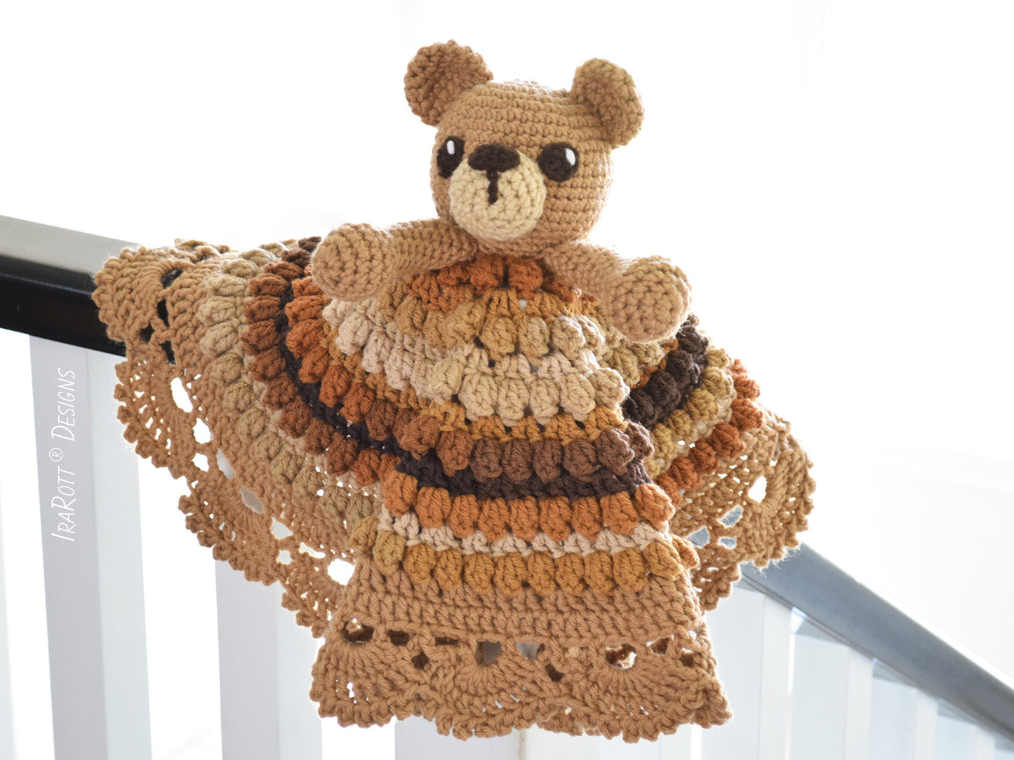 Teddy Bear Lovey Crochet pattern by Poppet Moon Crochet