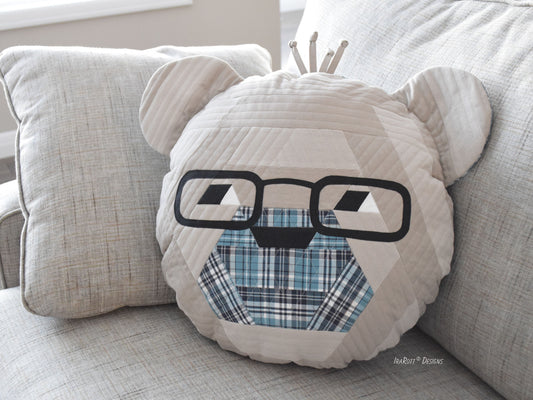 Cuddles The Hexi Bear Memory Pillow Quilting Pattern