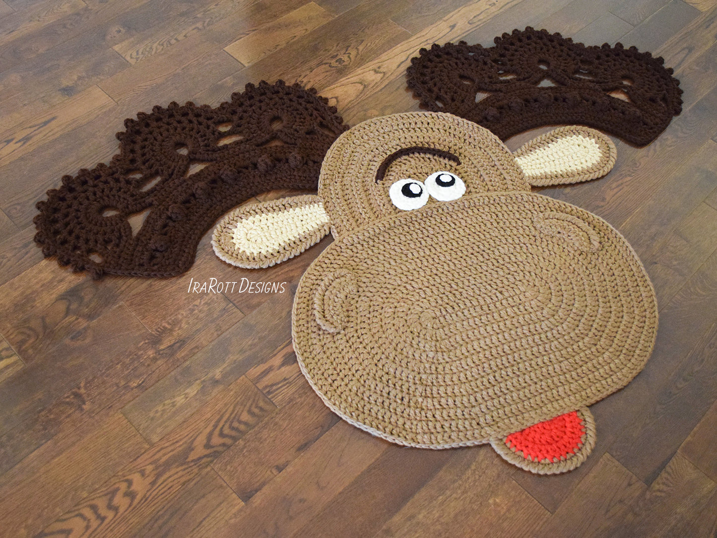Eh Moose Area Rug Crochet Pattern