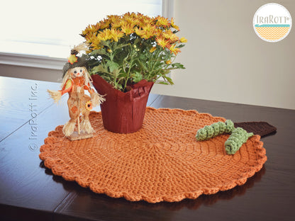 Family Gathering Pumpkin Rug Crochet Pattern