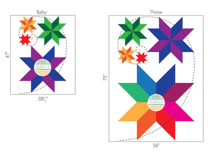 Fibonacci Star Blanket Crochet Pattern