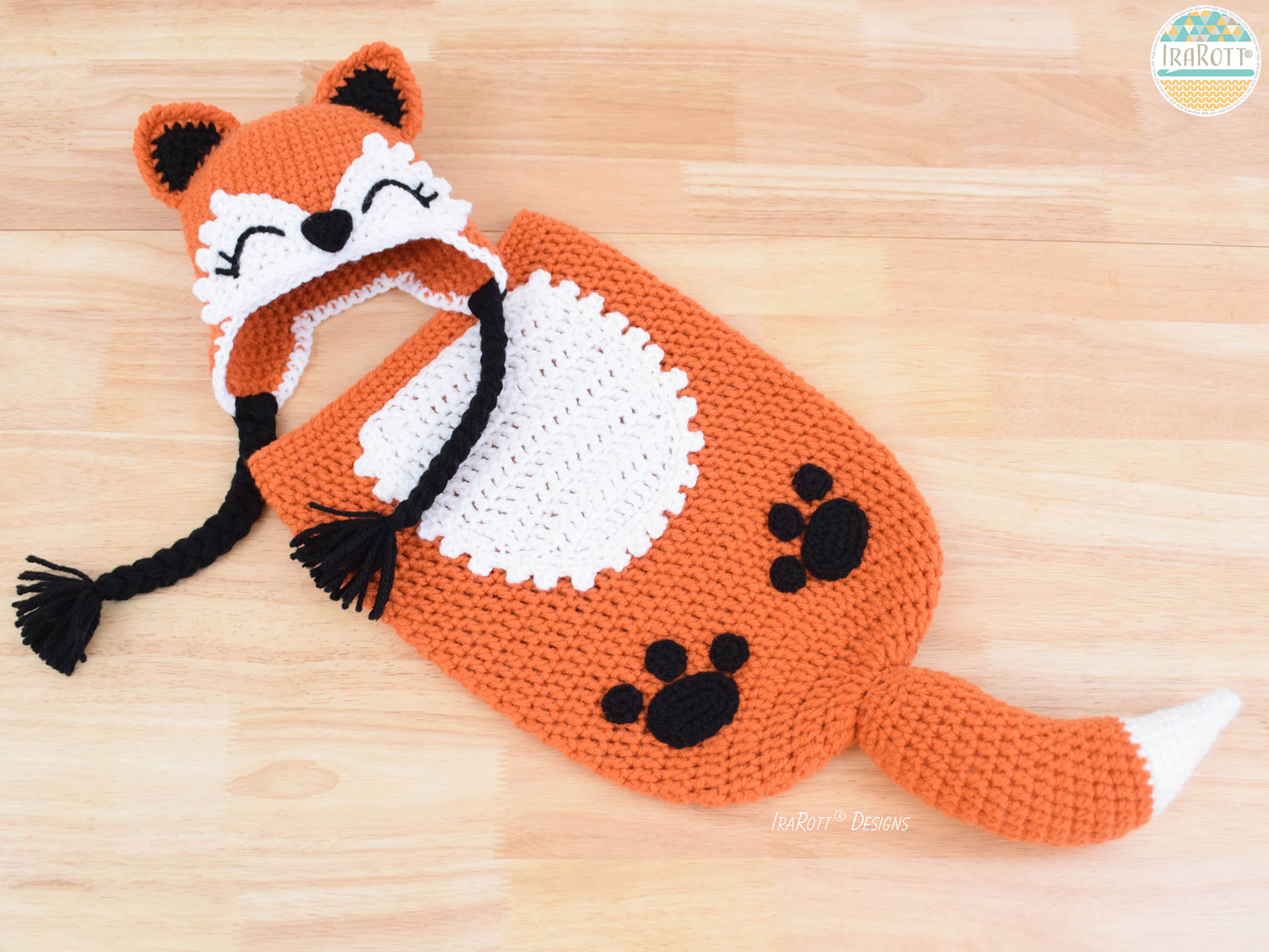 Crochet Baby popular Bunting Suit - Fox