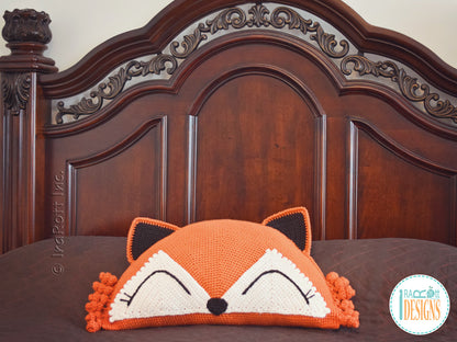 Foxy the Fox Pillow Crochet Pattern