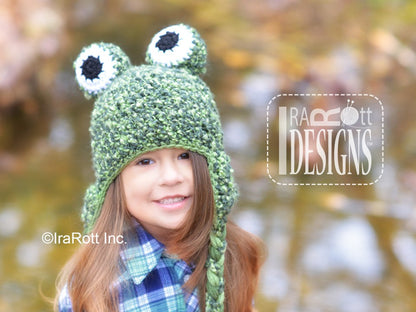 Pistachio the Frog Hat Crochet Pattern